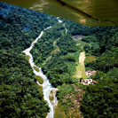 Quempiri Village from small aircraft