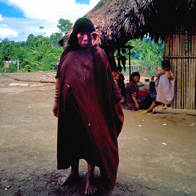 Ashaninka-Campa woman taking photo