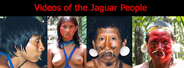 videos of the Jaguar People - Native Amazon Tribe