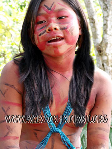 Matsés-Mayoruna Indian Girl